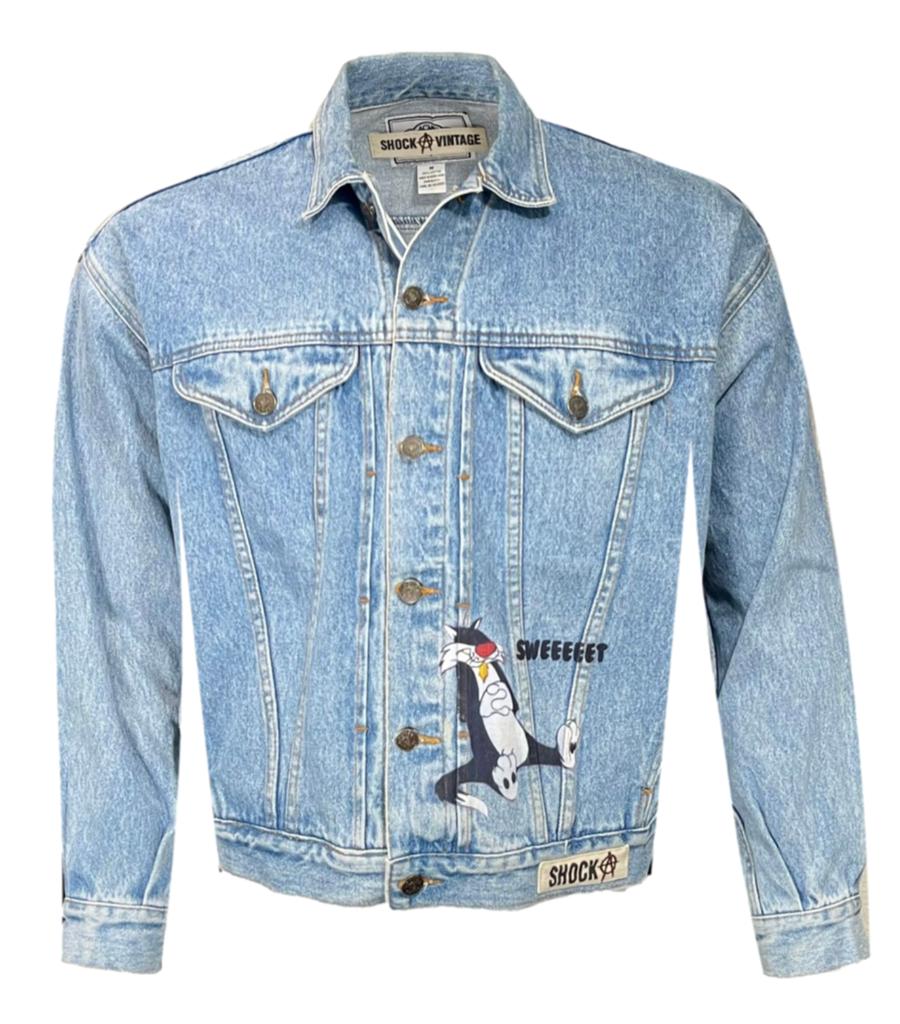 Gucci denim deals jacket bear