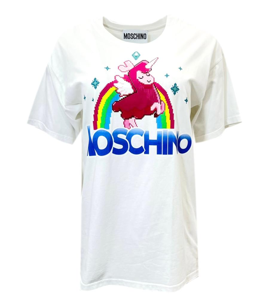 Moschino Couture Unicorn T Shirt. Size S Shush London