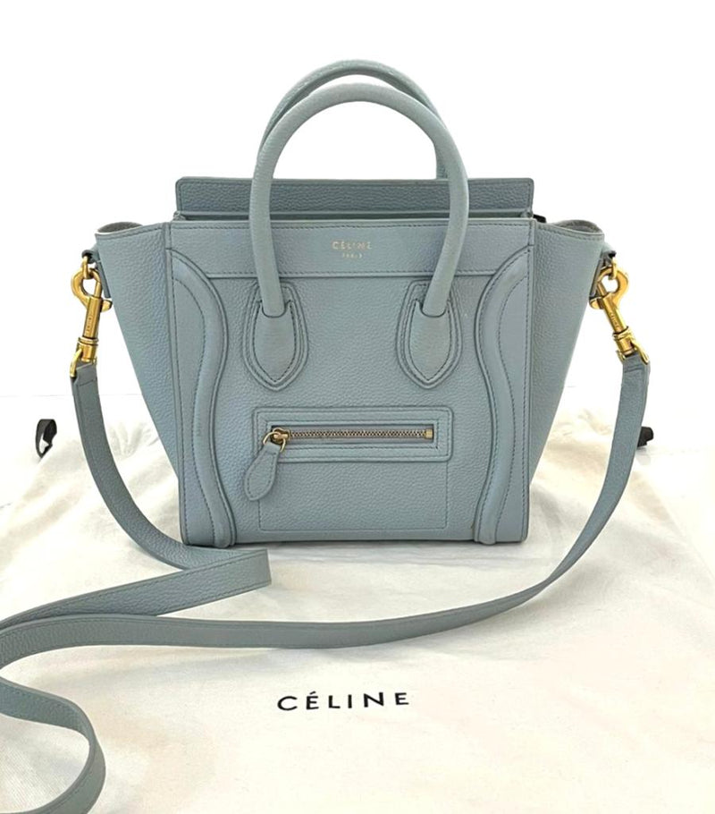 Celine Nano Luggage Leather Bag