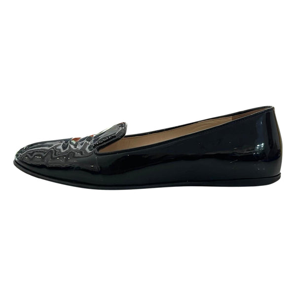 Prada Patent Leather Loafers. Size 35