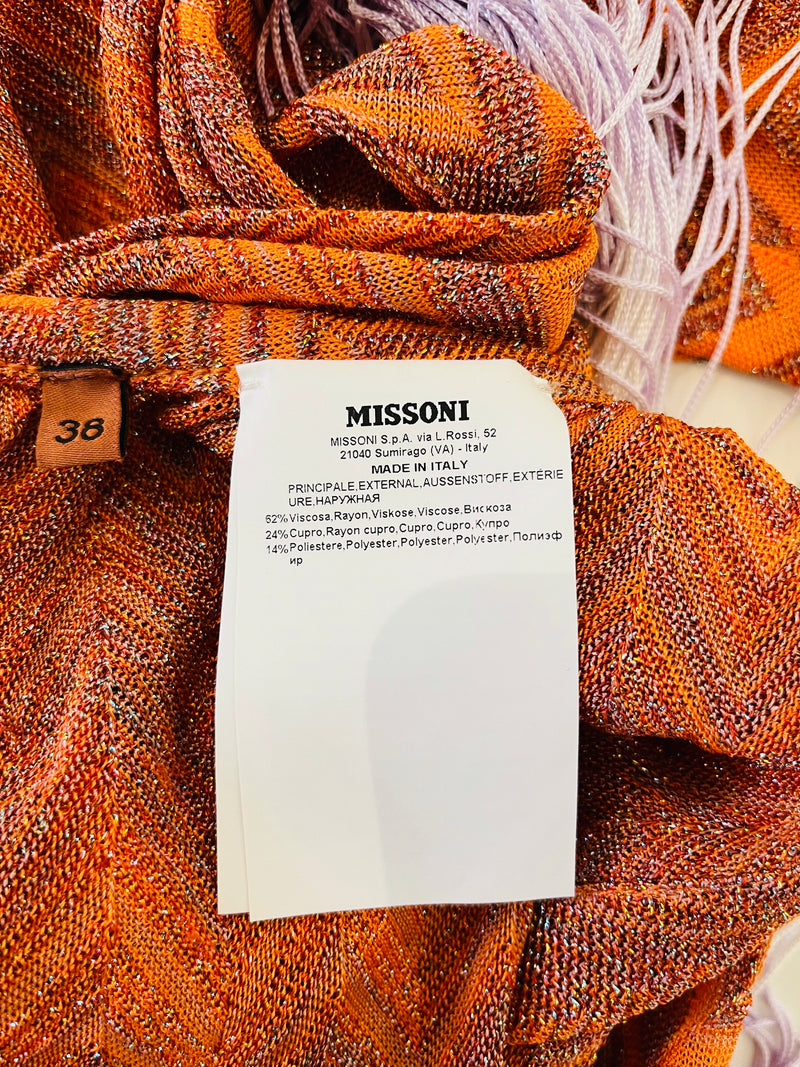 Missoni Fringe Detailed Knitted Summer Dress. Size 38IT – Shush London