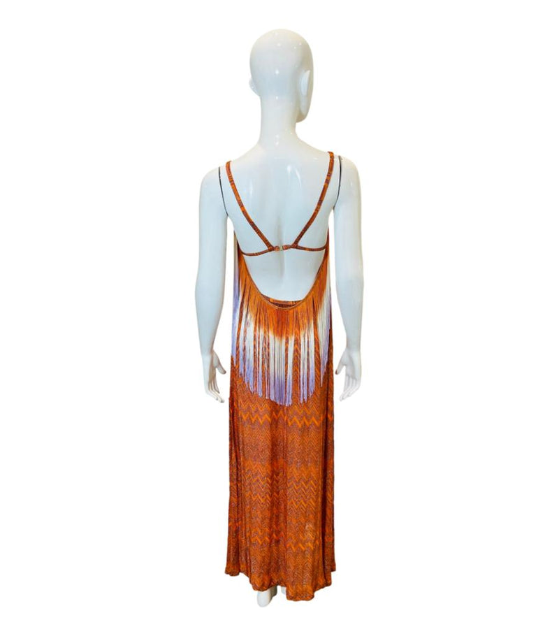 Missoni Fringe Detailed Knitted Summer Dress. Size 38IT – Shush London