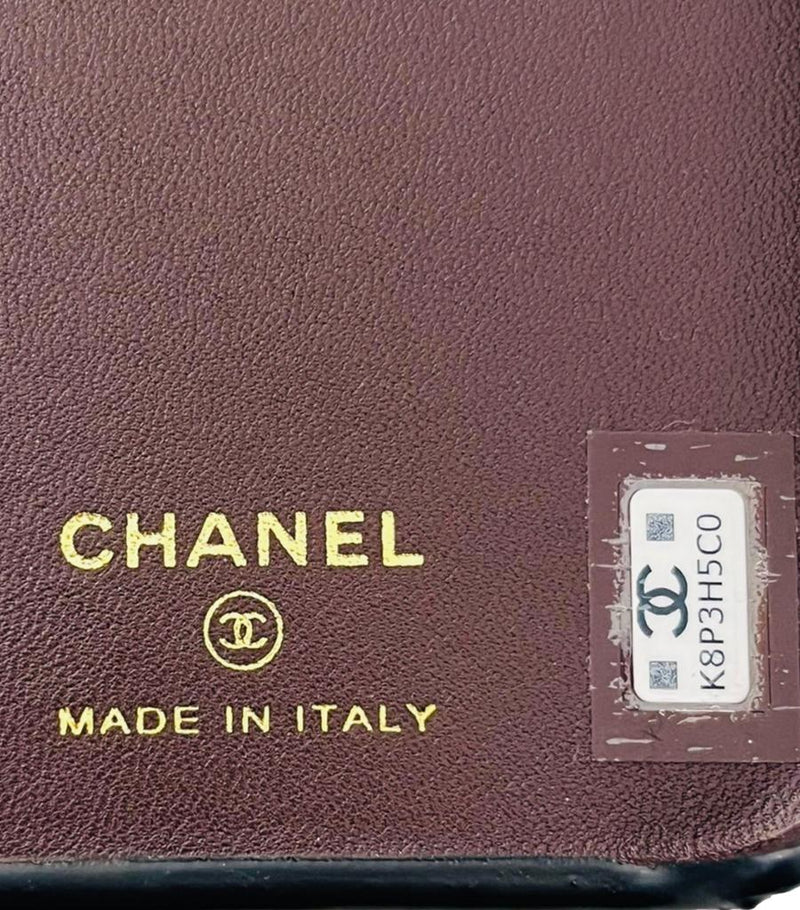 Chanel Caviar Leather iPhone Case On Chain