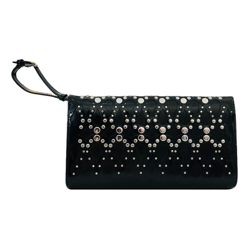 Alaia Studded Leather Clutch Bag