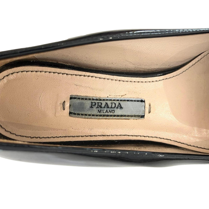 Prada Patent Leather Loafers. Size 35