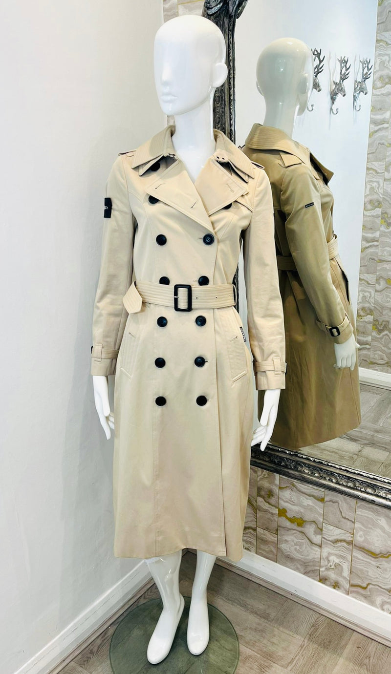 Louis Vuitton - Authenticated Trench Coat - Polyester Beige Plain for Women, Very Good Condition