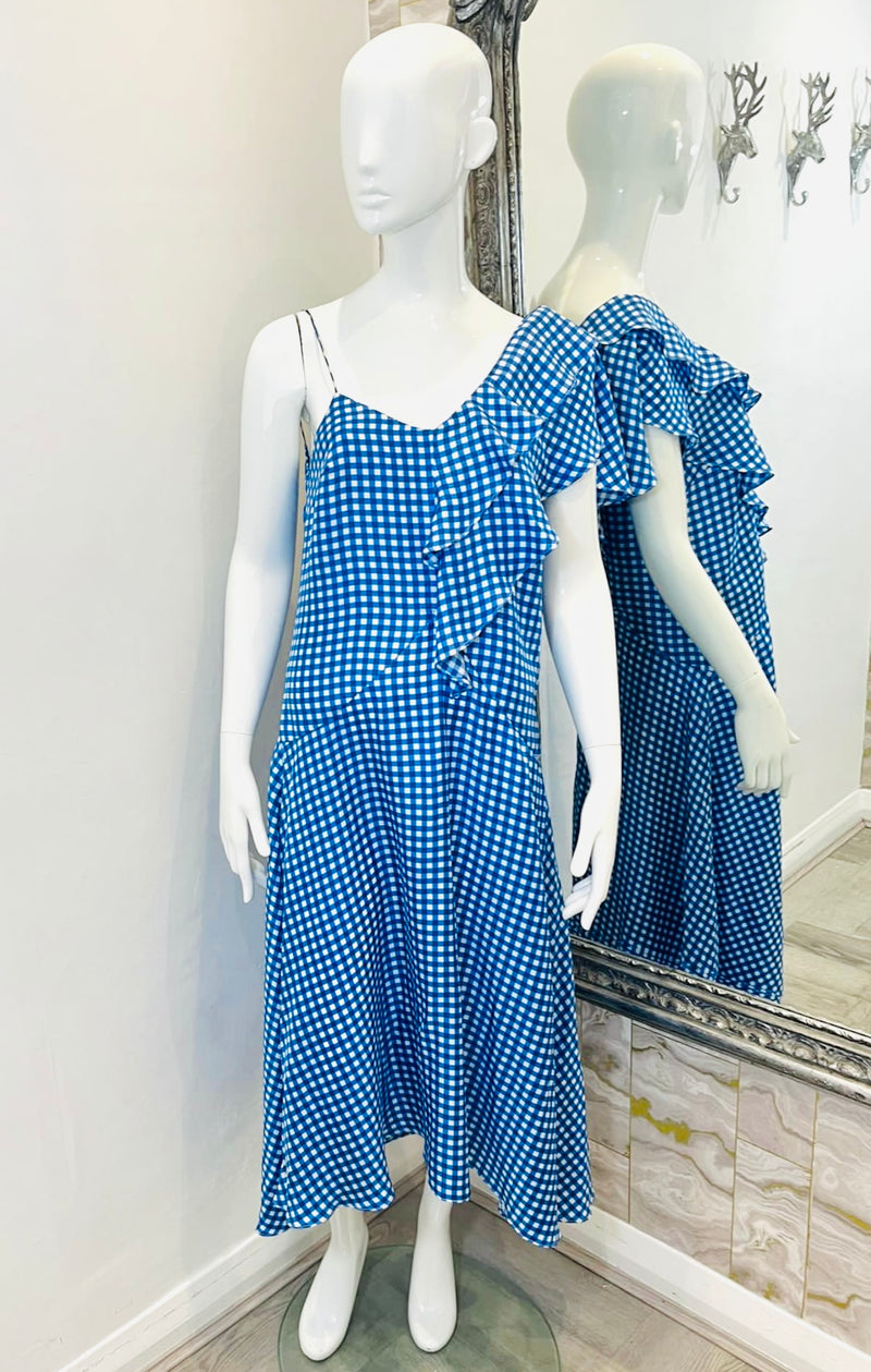 Paper London Silk Gingham Dress. Size 8UK