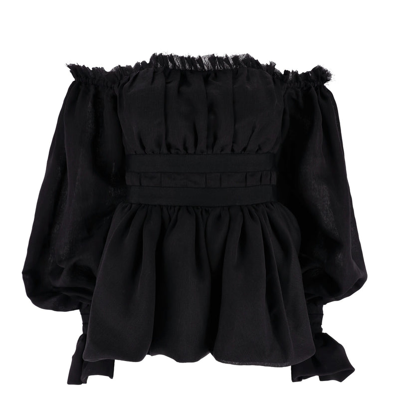 Aje Off-The-Shoulder Ruffle Top. Size 10UK