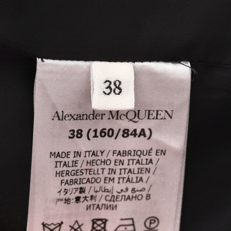 Alexander McQueen Double-Breasted Houndstooth Jacket. Size 38IT