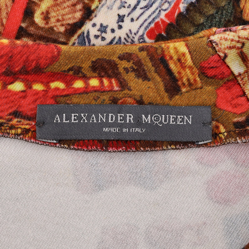 Alexander McQueen Samurai Printed Dress. Size 40IT