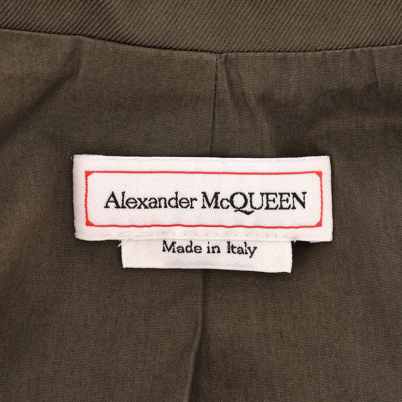 Alexander McQueen Cotton Gabardine Jacket. Size 42IT