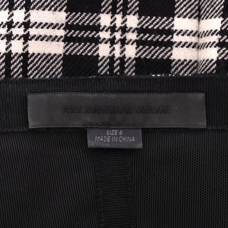 Alexander Wang Plaid Check Wool Camisole Dress. Size 8UK