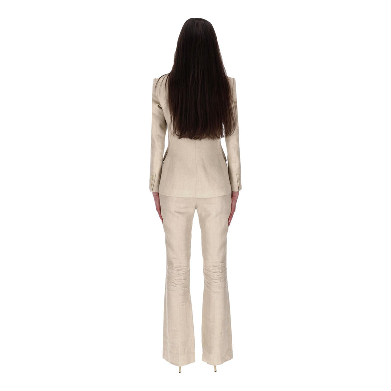 Altuzarra Two-Piece Linen Suit. Size 38FR