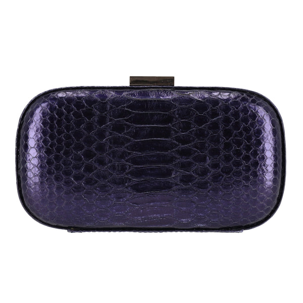 Anya Hindmarch Snake-Embossed Leather Clutch Bag