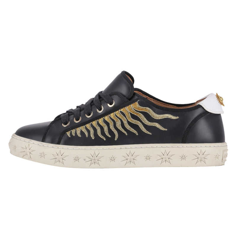 Aquazzura Sunray Leather Sneakers. Size 38.5