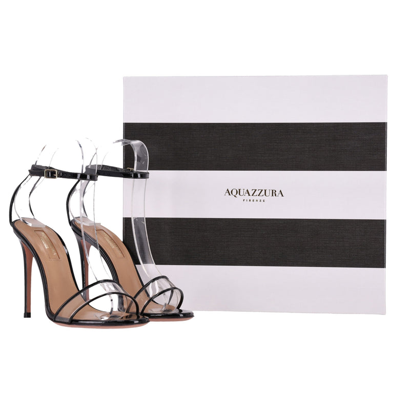 Aquazzura Patent Leather & PVC Sandals. Size 36