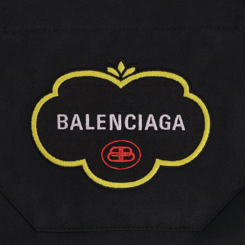 Balenciaga Double-Sleeve Logo Shirt. Size 38IT