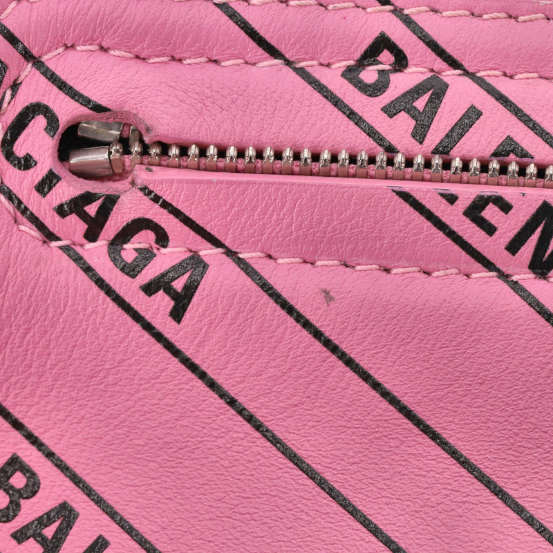 Balenciaga Logo Souvenir Leather Belt Bag