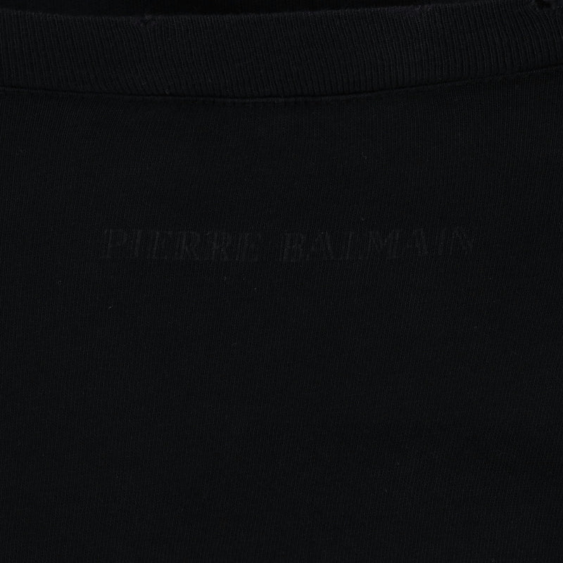 Pierre Balmain Distressed Cotton T-Shirt. Size 46FR