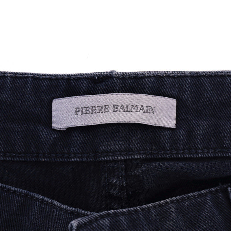 Pierre Balmain Cotton Biker Jeans. Size 36