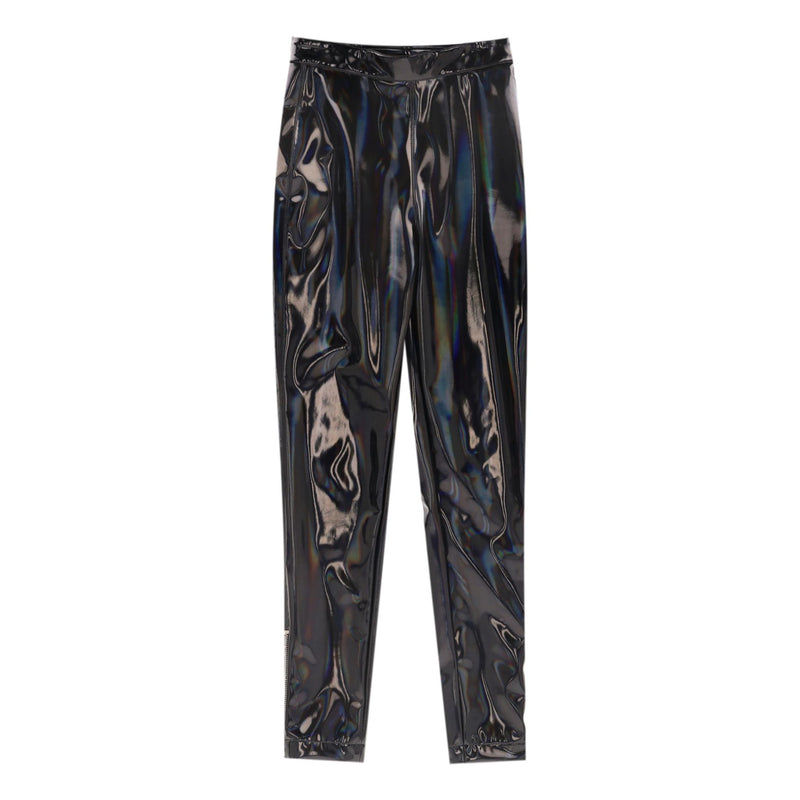 Balmain Iridescent Vinyl Two-Piece Set. Size 36FR