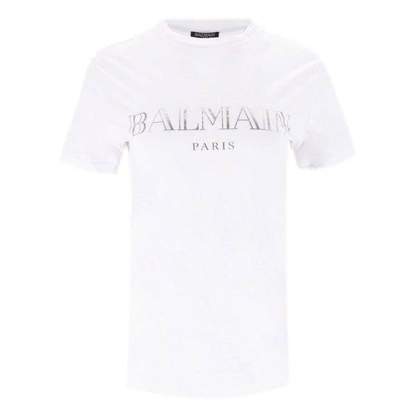 Balmain Logo Cotton T-Shirt. Size S