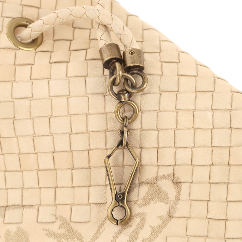 Bottega Veneta Butterfly Embossed Woven Leather Bag