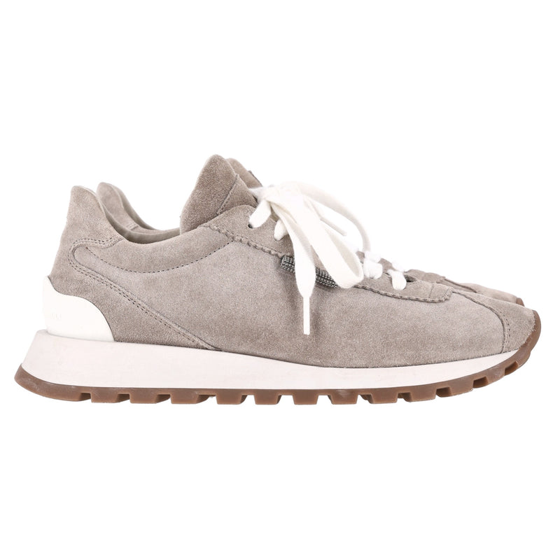 Brunello Cucinelli Suede Runner Sneakers. Size 36