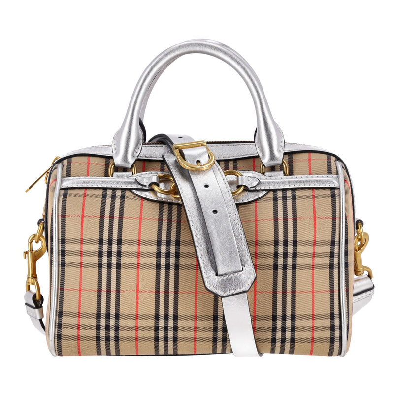 Burberry 1983 Nova Check Chain Link Bowling Bag