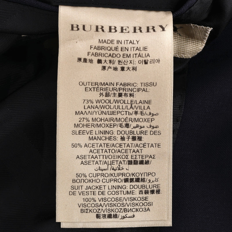 Burberry London Mohair & Wool Jacket. Size 52IT