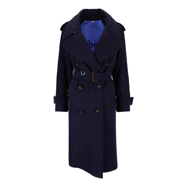 Burberry Regina Wool Oversized Belted Trench Coat. Size 10UK