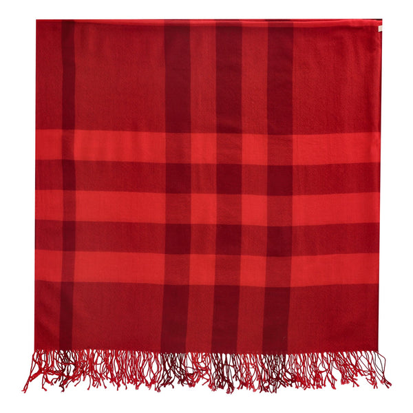 Burberry Colette Checked Merino Wool Shawl