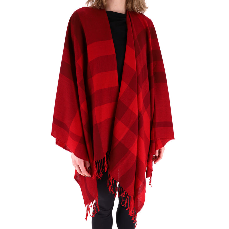 Burberry Colette Checked Merino Wool Shawl