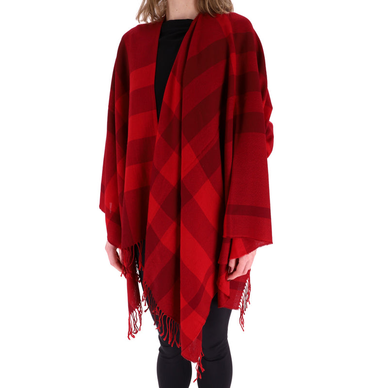 Burberry Colette Checked Merino Wool Shawl