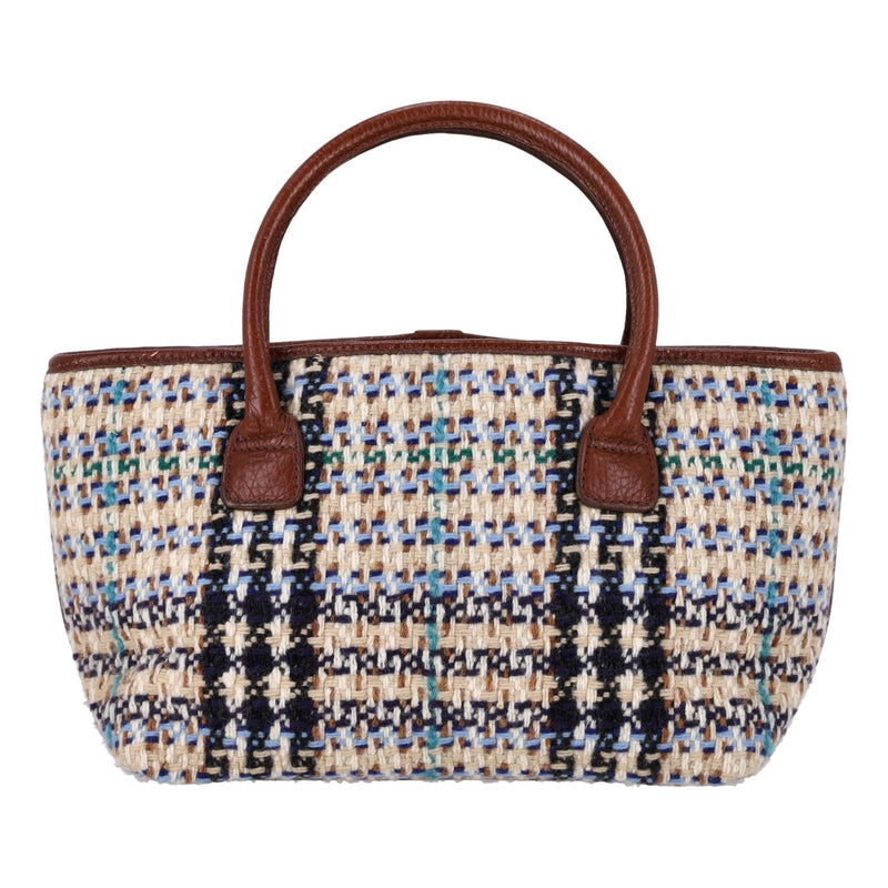 Burberry Woven Wool Handbag