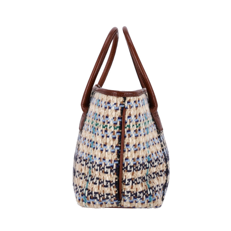 Burberry Woven Wool Handbag