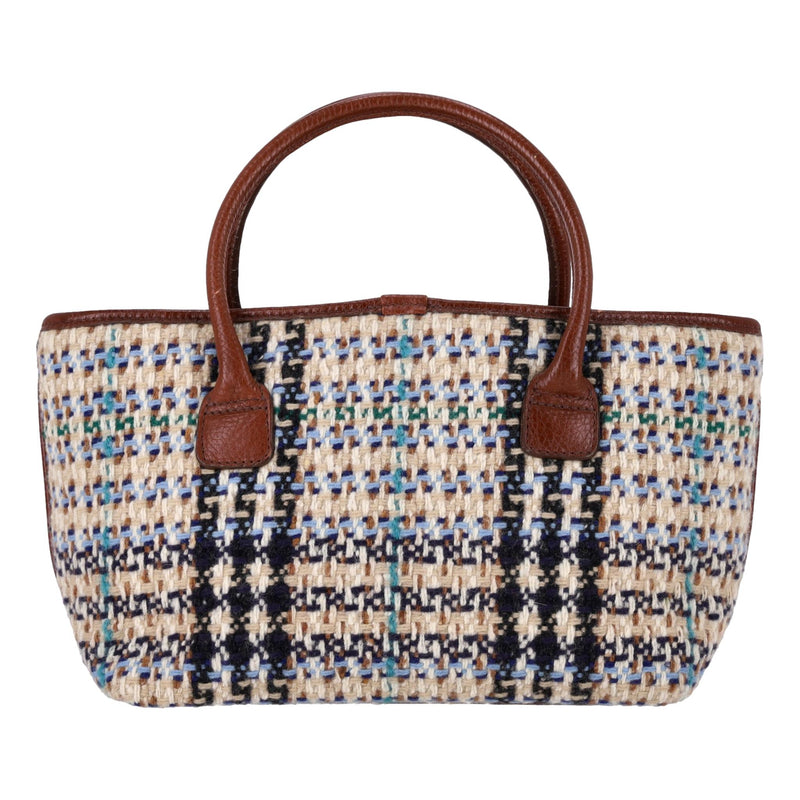 Burberry Woven Wool Handbag