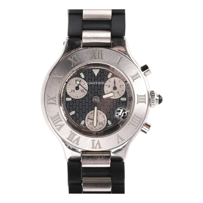 Cartier Must 21 Chronoscaph Stainless Steel Watch