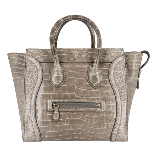 Celine Crocodile Skin Luggage Bag