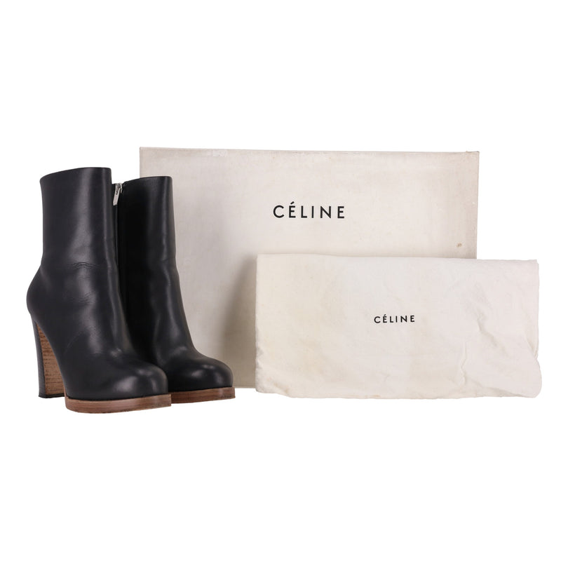 Celine Leather Ankle Boots. Size 36.5