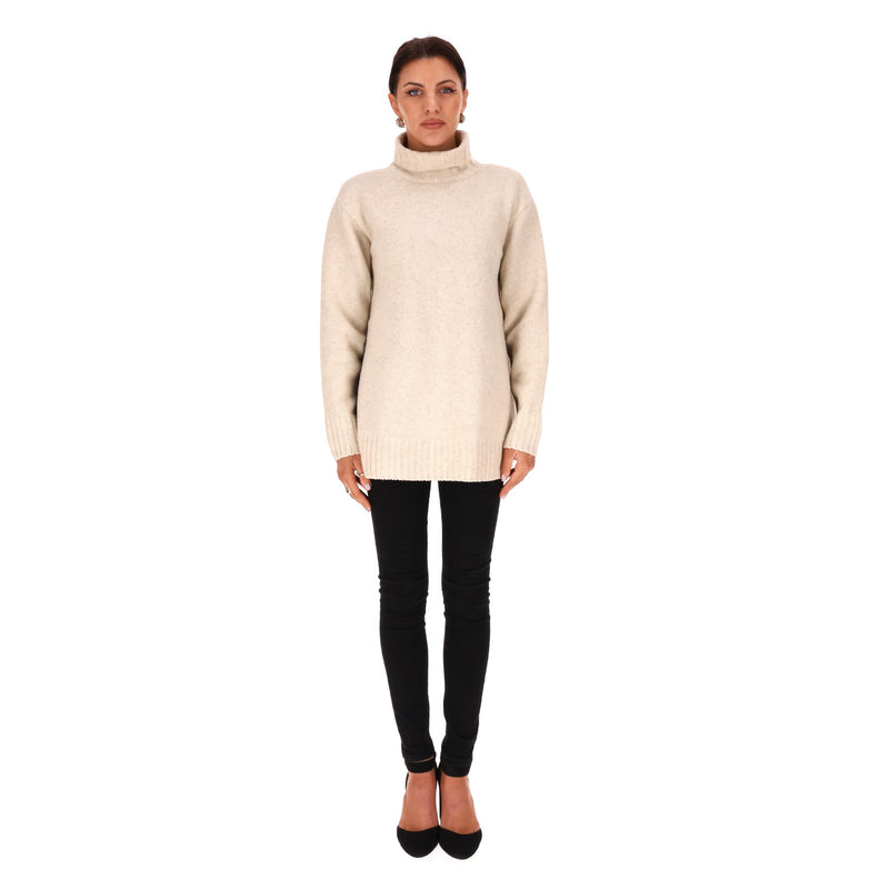 Celine Merino Wool & Yak Turtleneck Jumper. Size XS