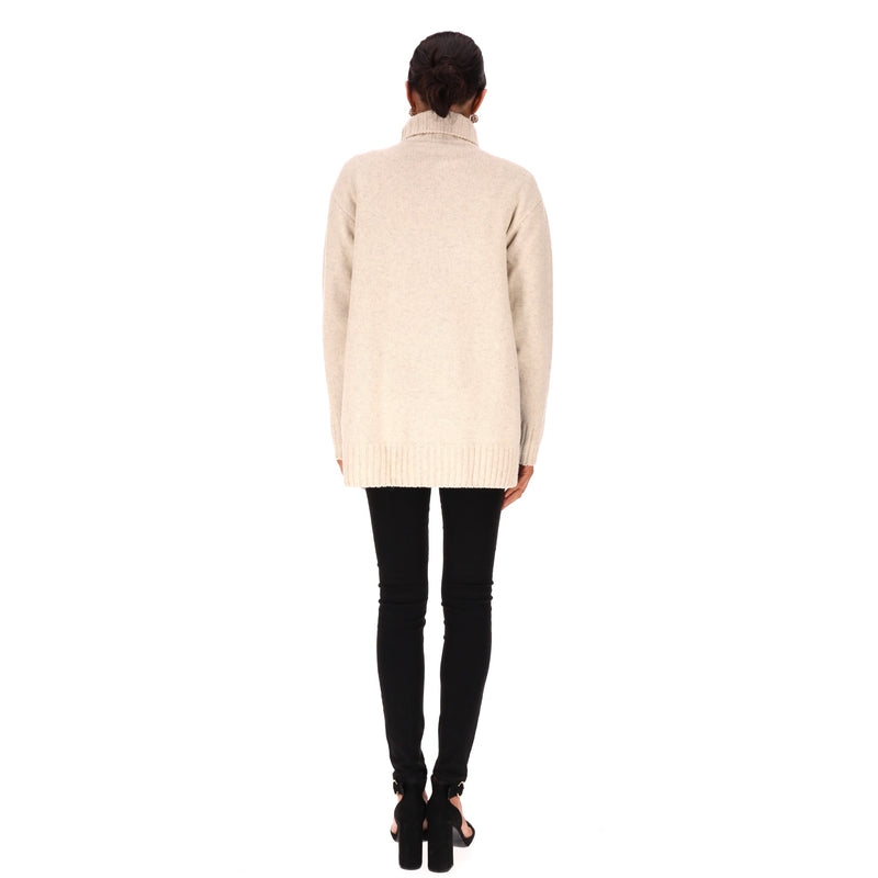 Celine Merino Wool & Yak Turtleneck Jumper. Size XS