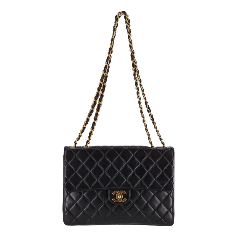 Chanel Jumbo Vintage Lambskin Leather Quilted Timeless Bag