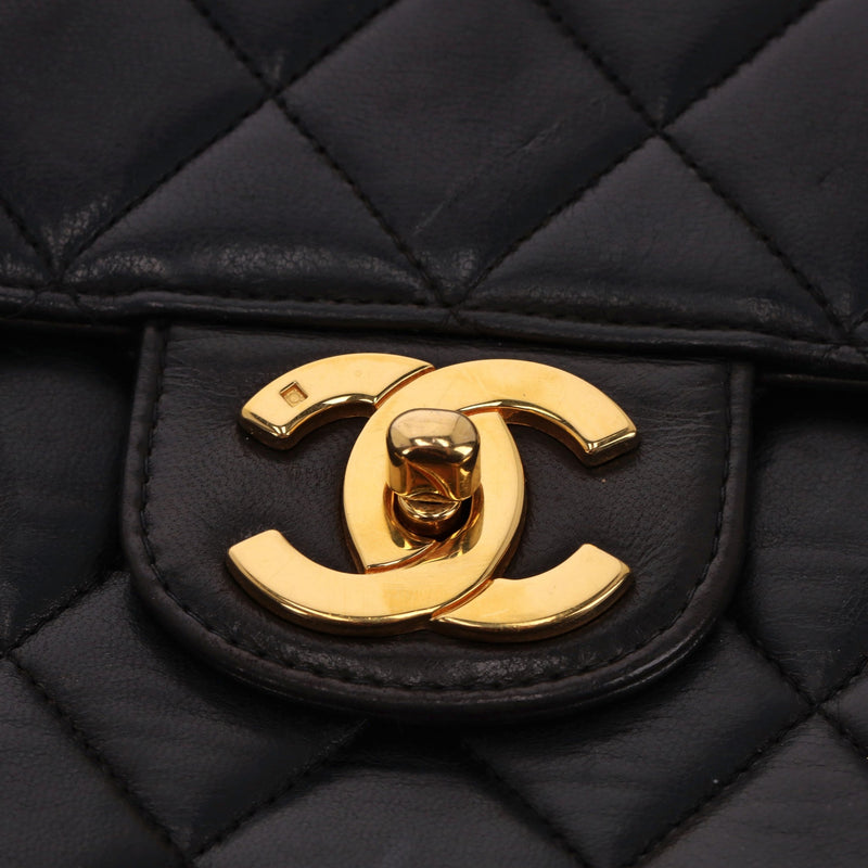 Chanel Jumbo Vintage Lambskin Leather Quilted Timeless Bag