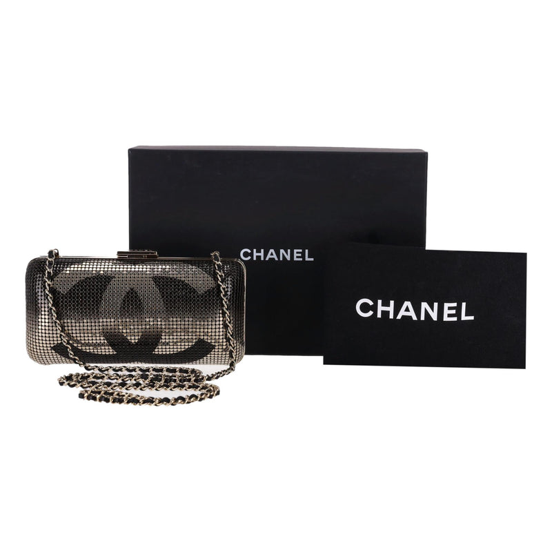 Chanel Chainmail 'CC' Logo  Hologram Minaudiere Bag