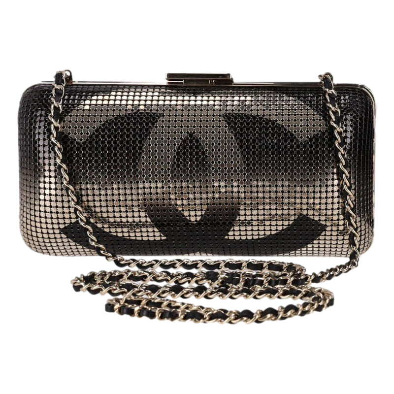 Chanel Chainmail 'CC' Logo  Hologram Minaudiere Bag