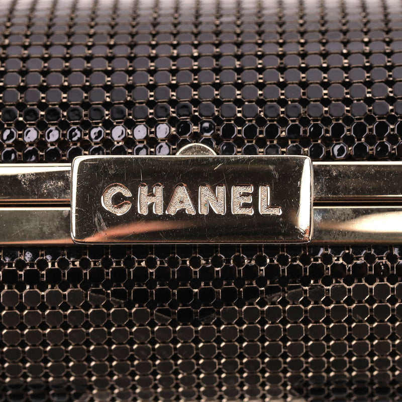 Chanel Chainmail 'CC' Logo  Hologram Minaudiere Bag