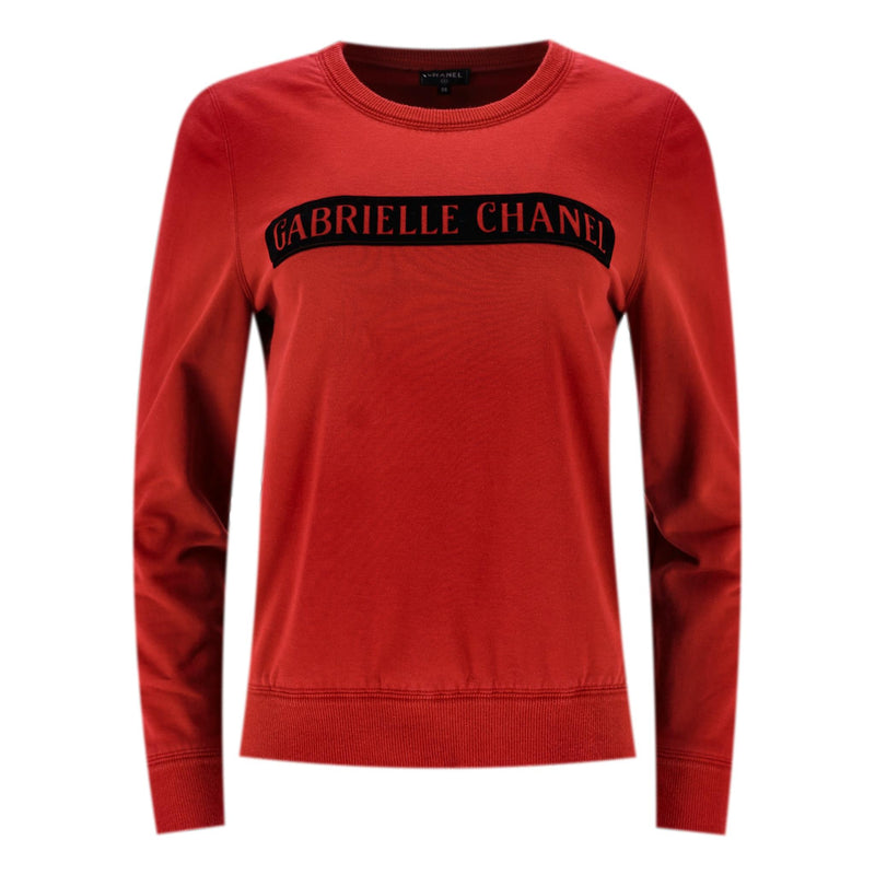 Chanel 'Gabrielle Chanel' Cotton Sweatshirt. Size 38FR