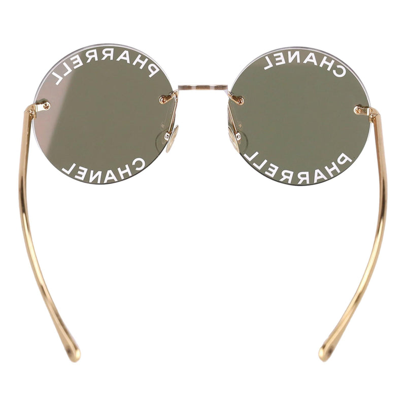 Chanel x Pharrell Williams Gold Plated Round Sunglasses