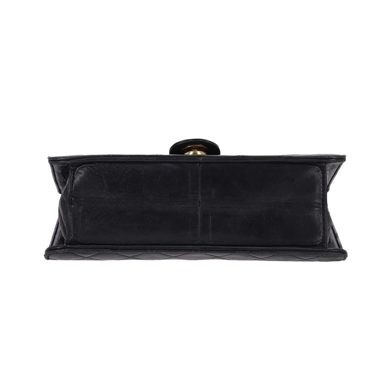 Chanel Vintage Timeless Single Flap Small Lambskin Leather Bag